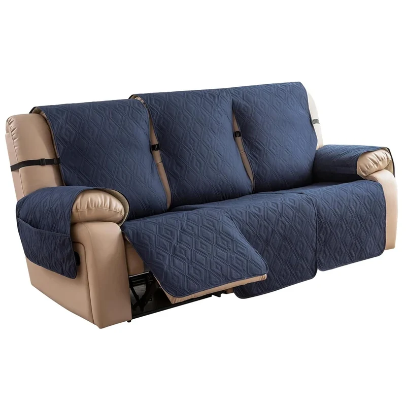 Housse de protection imperméable et anti griffe pour canapé relax 3 places