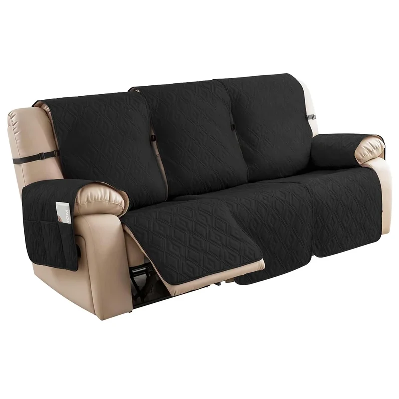 Housse de protection imperméable et anti griffe pour canapé relax 3 places