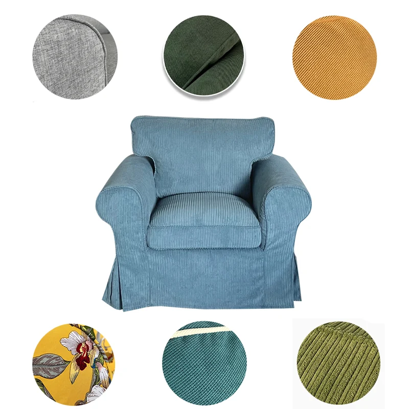 Housse pour fauteuil IKEA EKTORP haut de gamme entièrement personnalisable