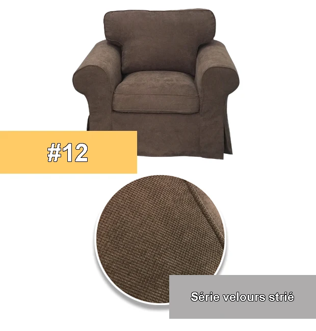 Housse pour fauteuil IKEA EKTORP haut de gamme entièrement personnalisable
