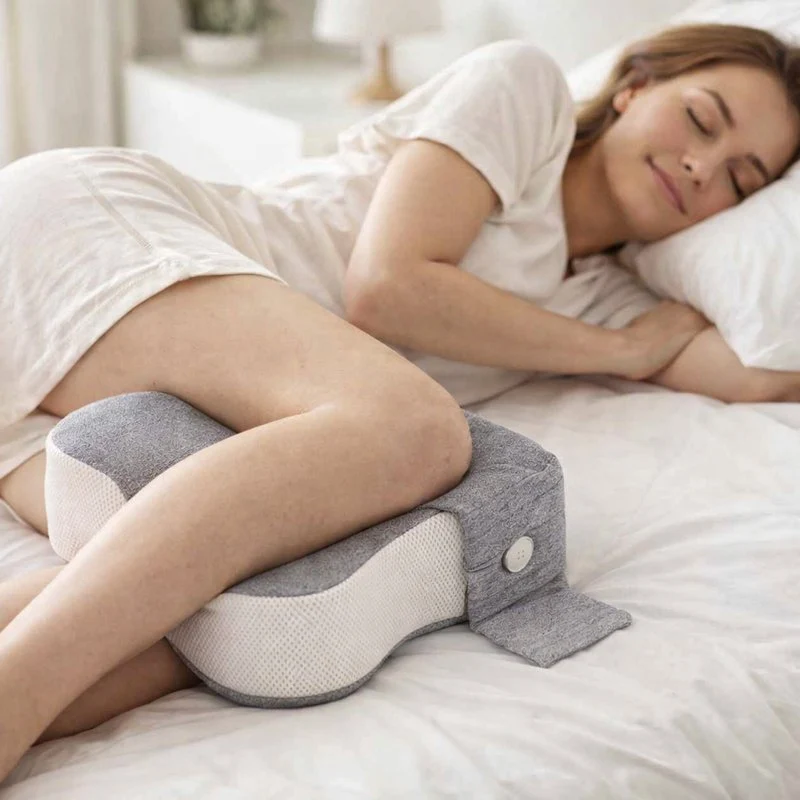 Coussin de Genoux pour Dormir gris !