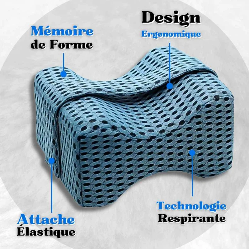 Coussin Genoux Nuit Pharmacie bleu !