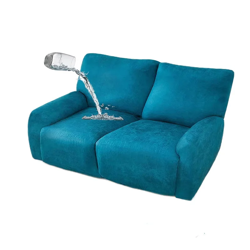 Housse de Fauteuil Relax En Similicuir Turquoise