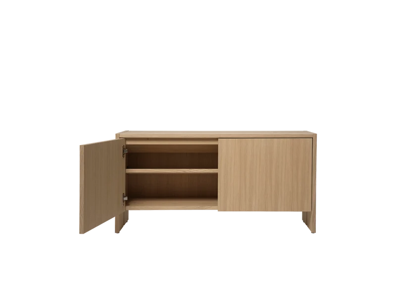 Parcel Hallway Cabinet - Low - Natural Oak