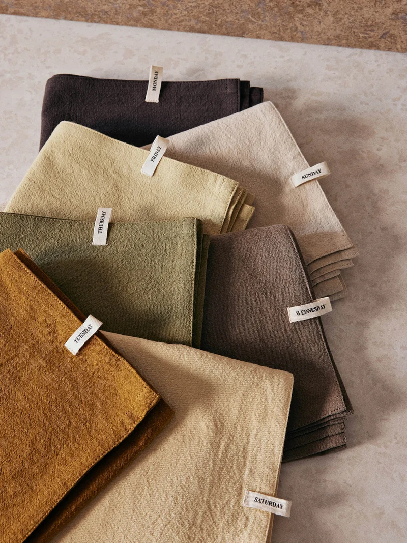 Day Tea Towel - Set of 7 - Calm