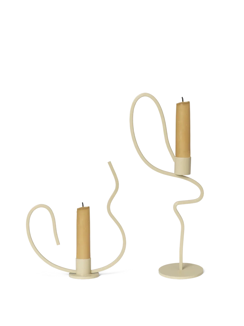 Valse Candle Holder - Low & Tall - Gift Set - Cashmere