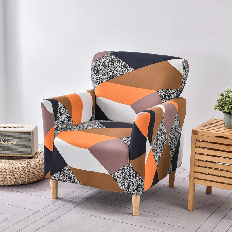 Housses de Fauteuil avec Accoudoirs à Motifs