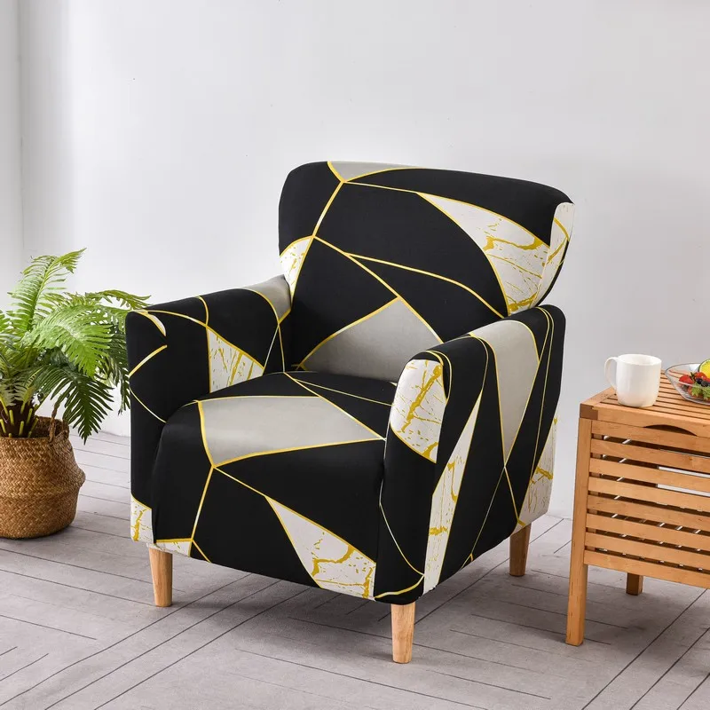 Housses de Fauteuil avec Accoudoirs à Motifs