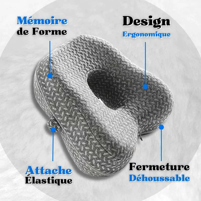 Coussin Ergonomique pour genoux gris !