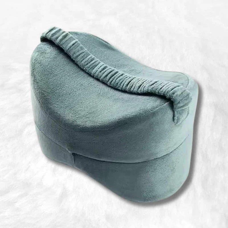 Coussin genoux à mémoire de forme bleu !