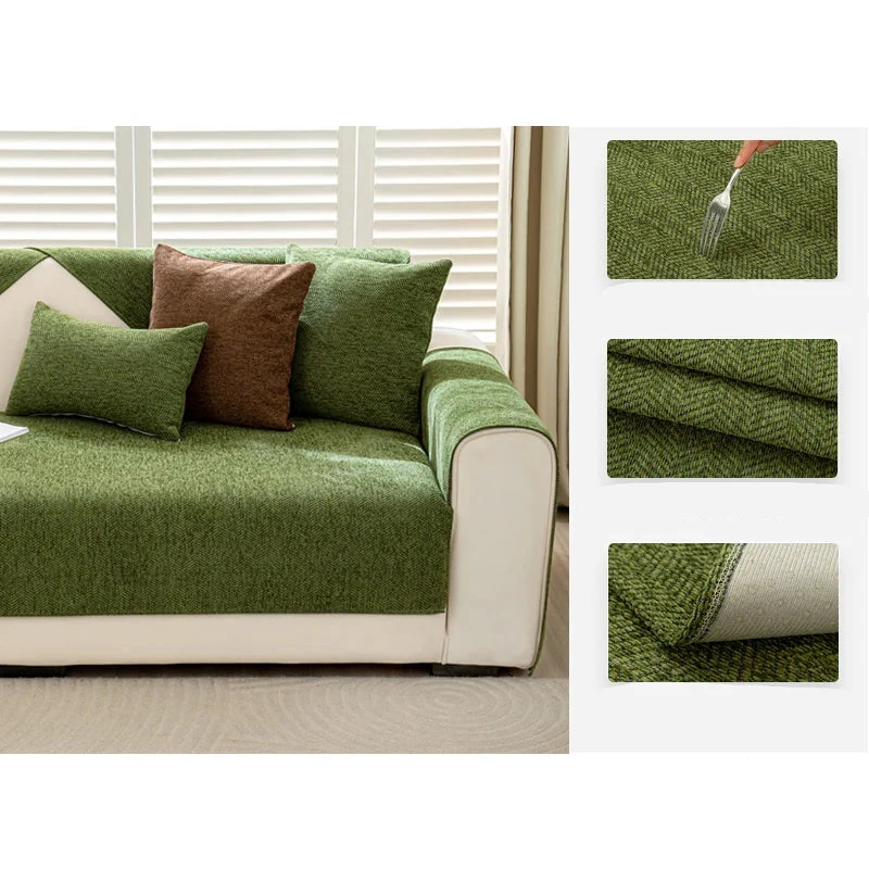 Protège Canapé Design Antidérapant – Jacquard Chenille Renforcée