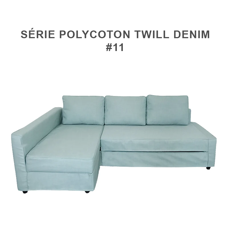 Housse pour canapé d'angle convertible IKEA FRIHETEN Polycoton twill denim
