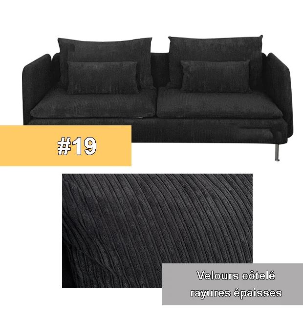 Housse pour canapé IKEA SODERHAMN 3 places avec ou sans accoudoirs personnalisable
