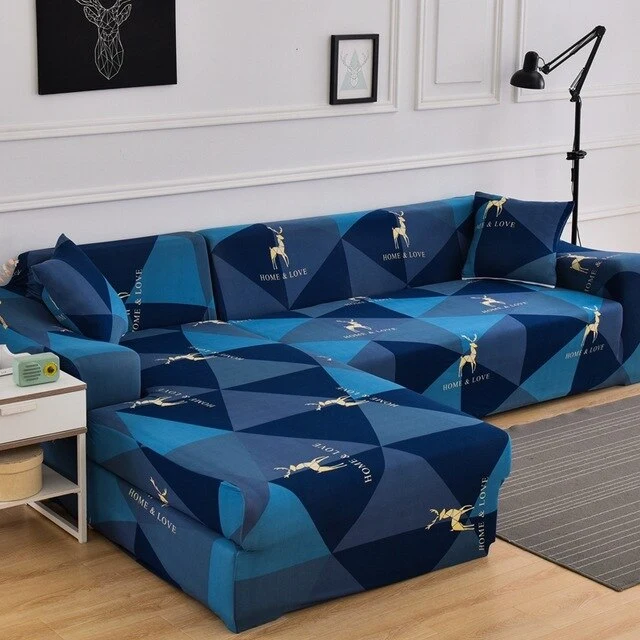 Housse de Canapé d'Angle Blue Scandinavia