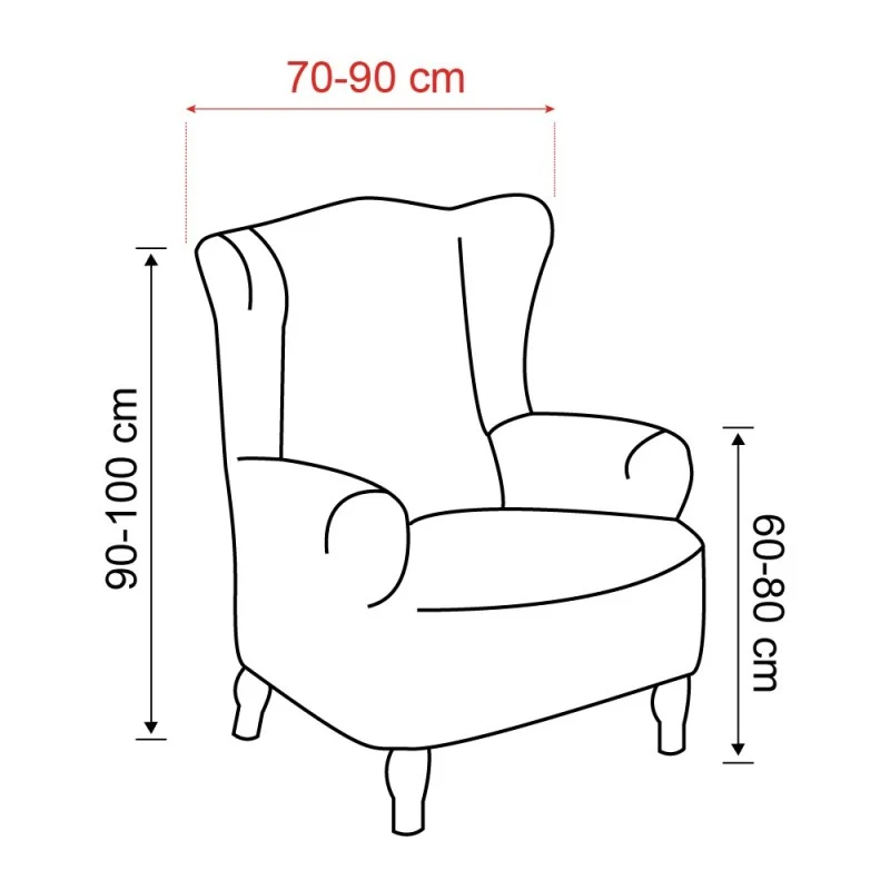 Housse Multi-élastique Fauteuil Oreilles Otawa