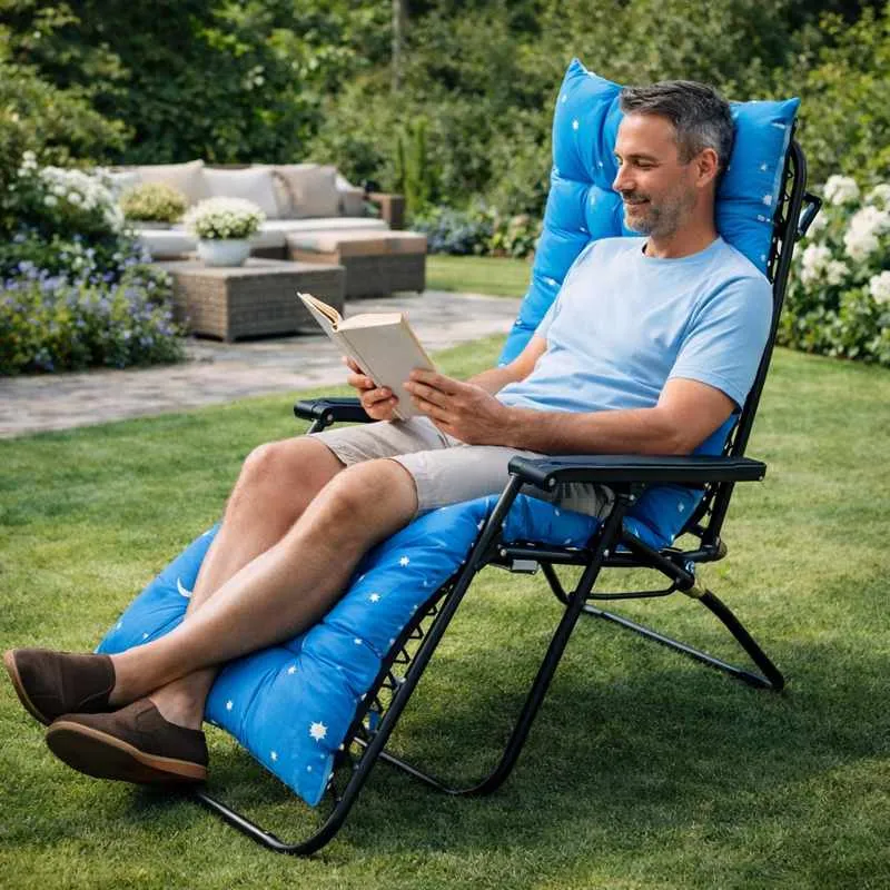 Coussin Fauteuil bleu à étoile