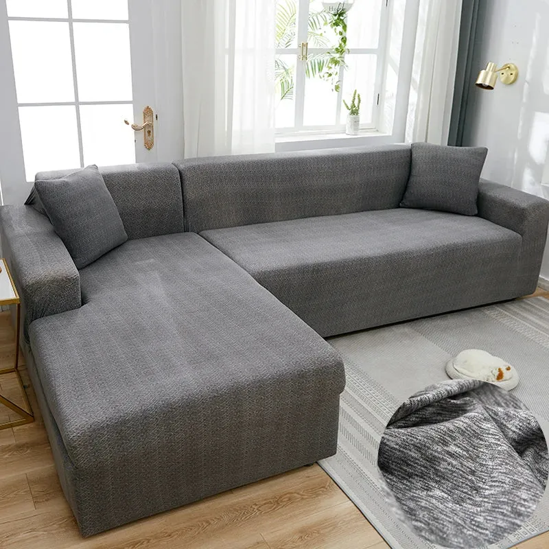 Housse De Canapé D'angle Sanna Gris Clair