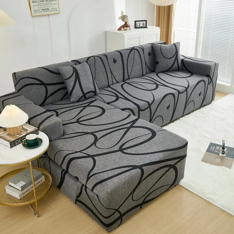 Housse de Canapé D'angle Scandinave