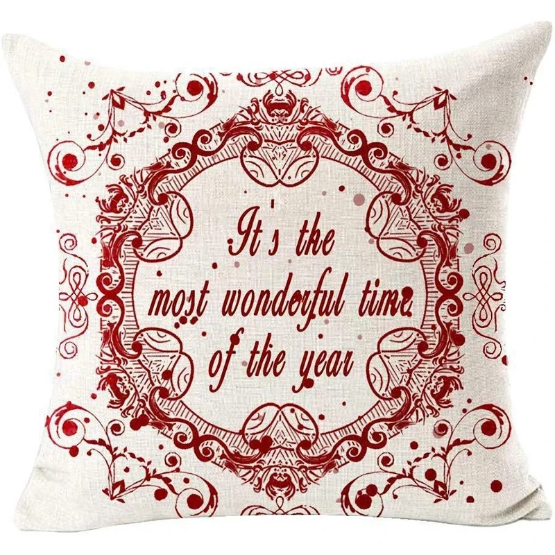 Coussin de noël rouge