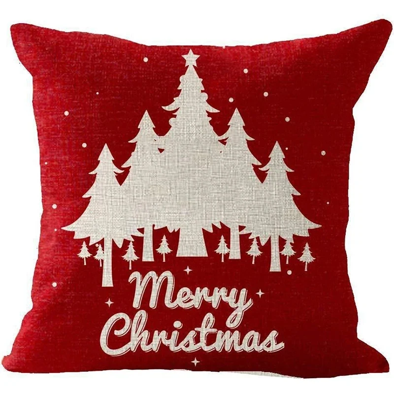 Coussin de noël rouge