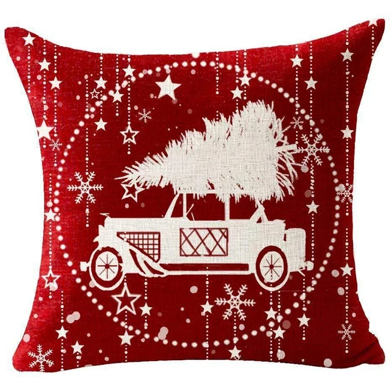Coussin de noël rouge