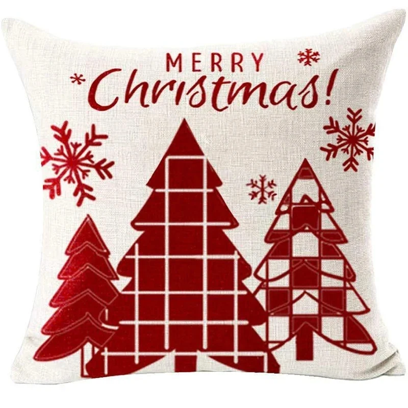 Coussin de noël rouge
