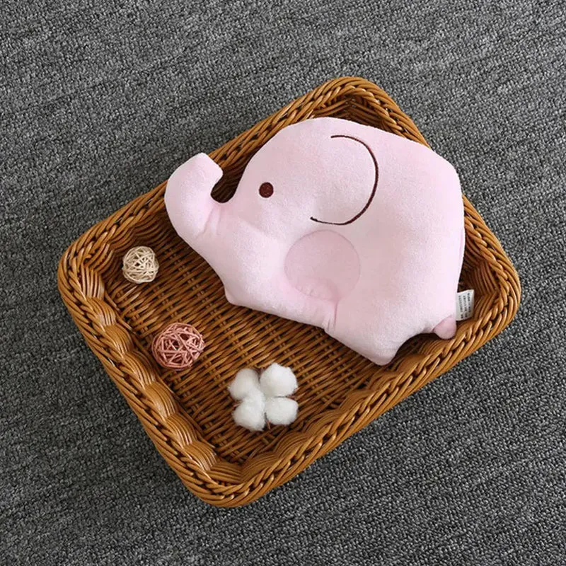 Coussin anti tête plate bébé éléphant