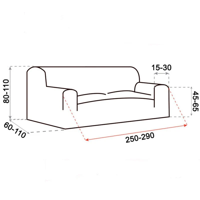 Housse de Canapé Super Extensible Mila