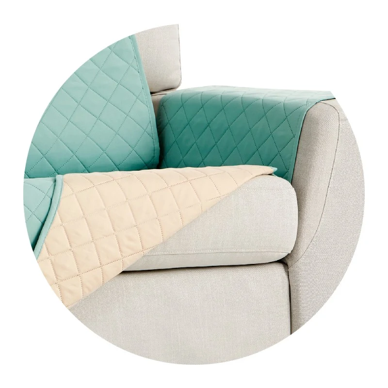 Couvre Canapé Matelassé Réversible Polster