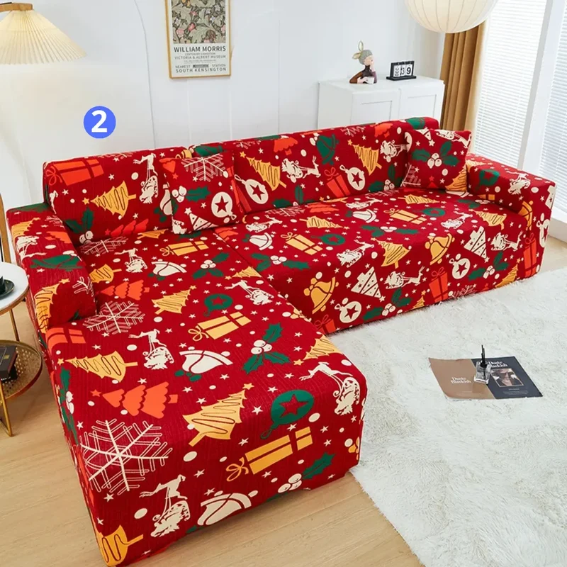 Motifs Noël - Housses de Canapé d'Angle Extensibles