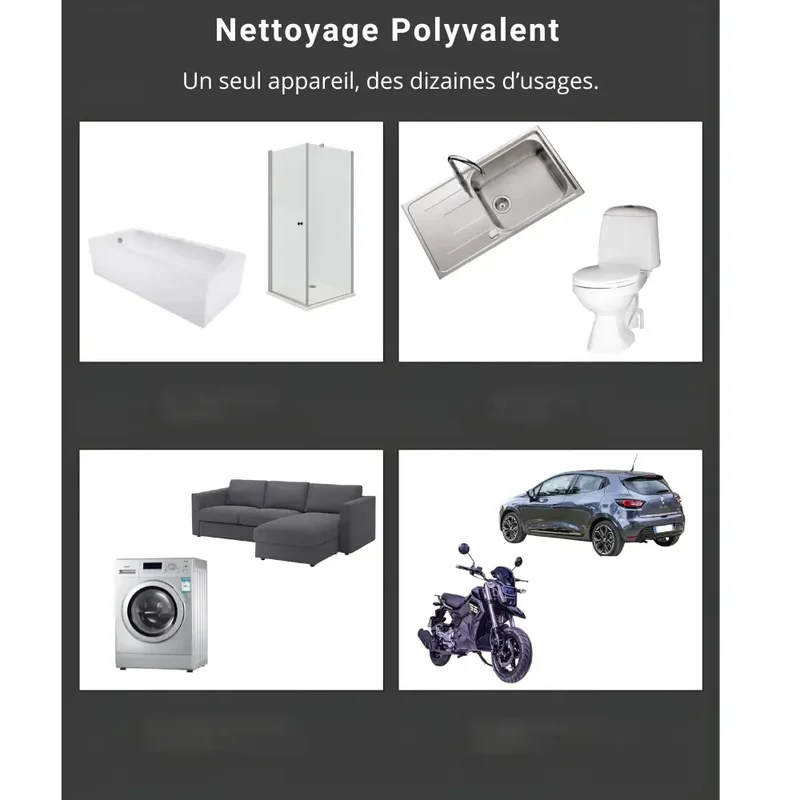 Nettoyeur à Vapeur Portatif Haute Pression - ThermaClean™