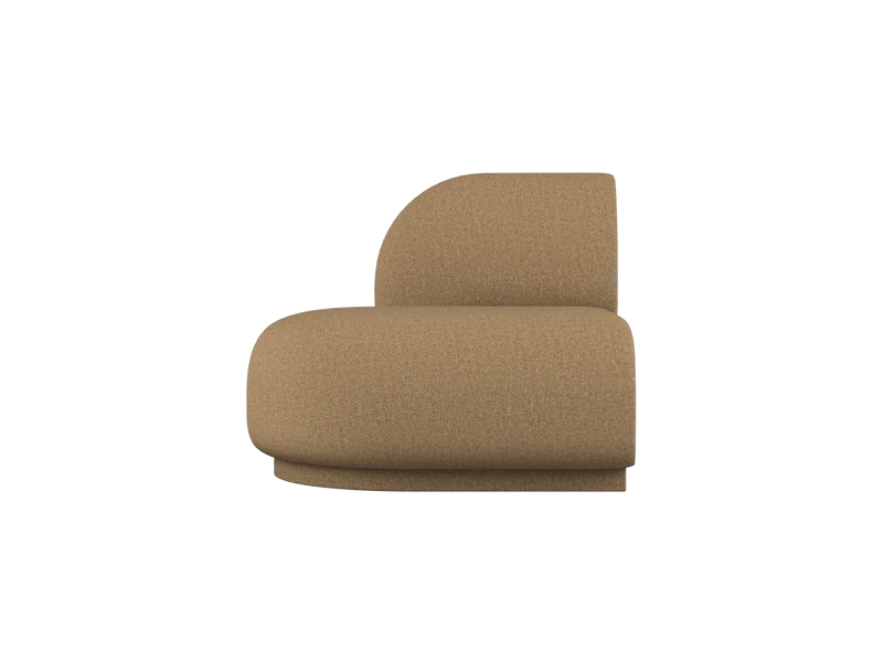 Rico Sofa Open End Right - Raw Bouclé - Tan