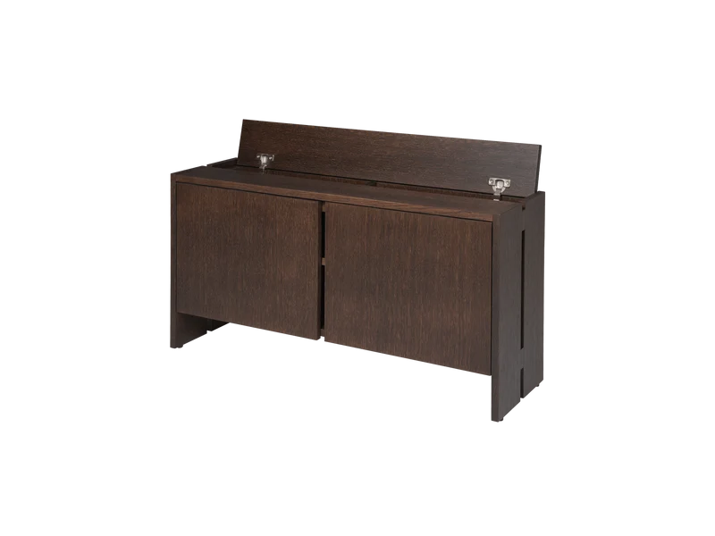 Parcel Hallway Cabinet - Low - Dark Stained Oak