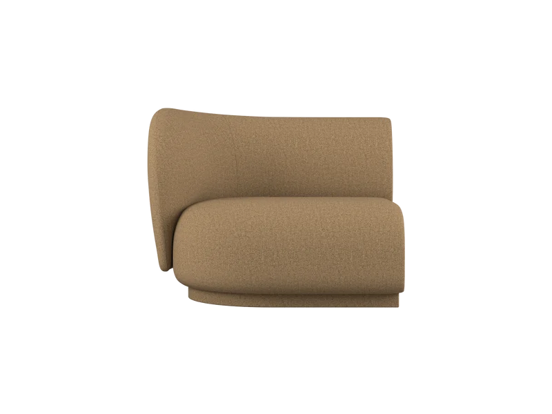 Rico Sofa Armrest Left - Raw Bouclé - Tan