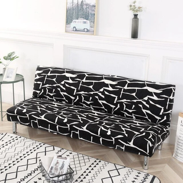 Housse Clic Clac Marbre noir et blanc