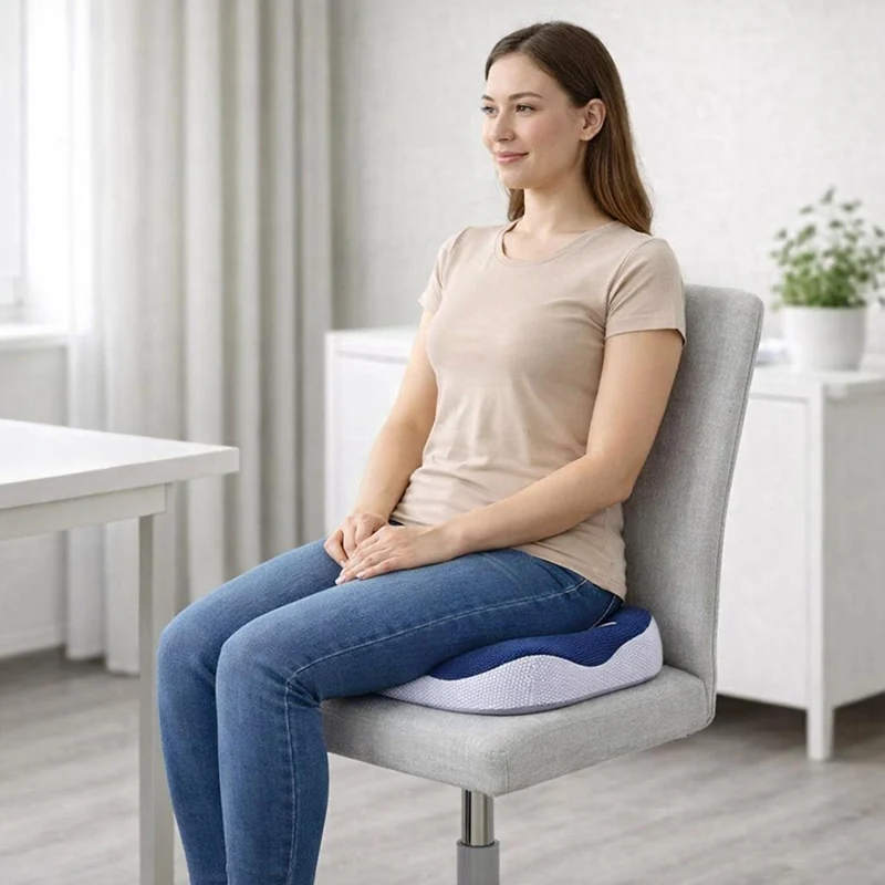 Coussin Ergonomique Hémorroïdes bleu !
