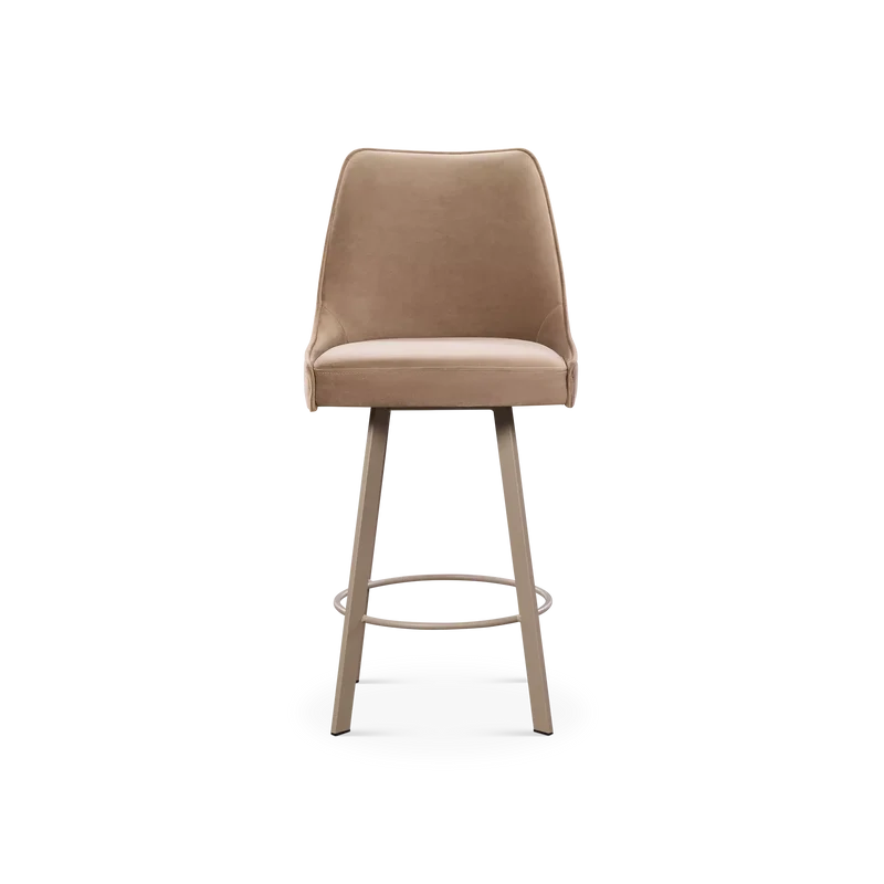 Olivia - Swivel Fabric Stool by Trica