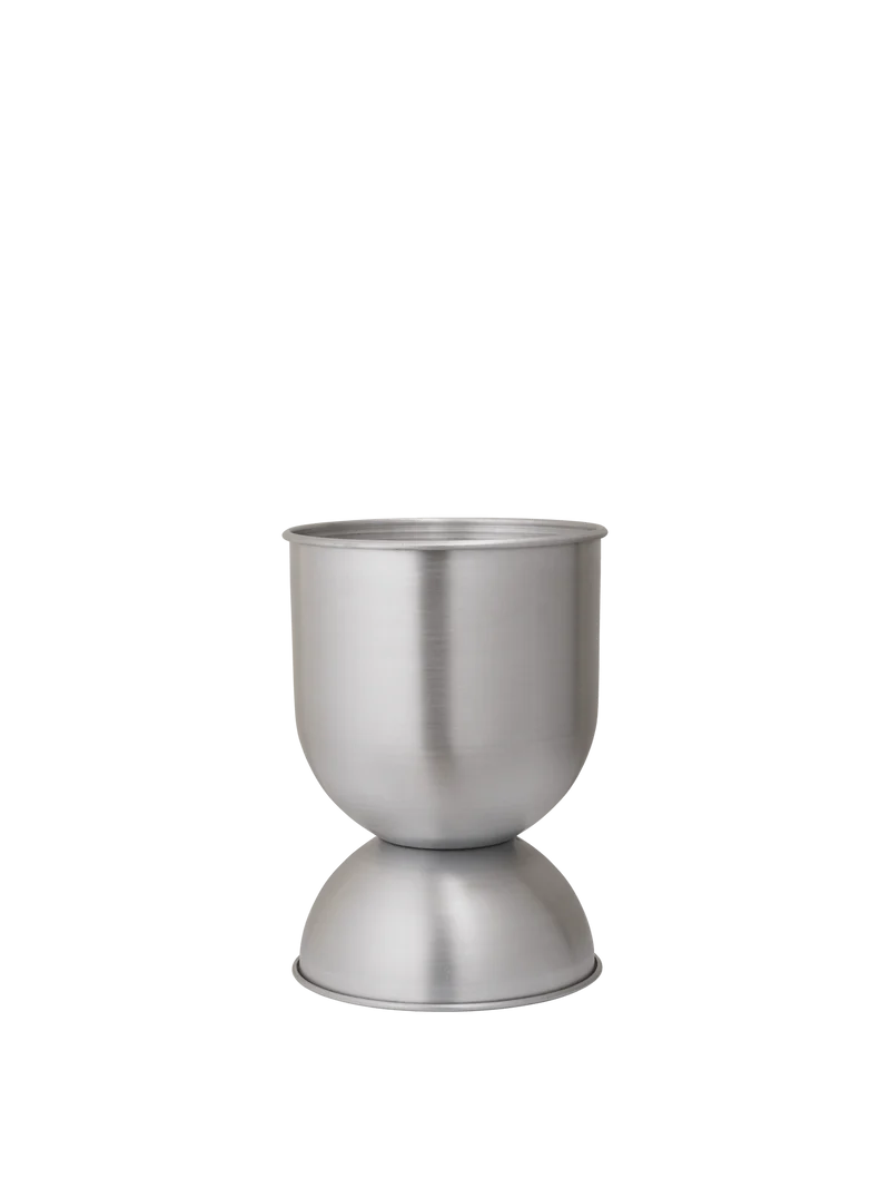 Hourglass Pot - Small - Aluminium