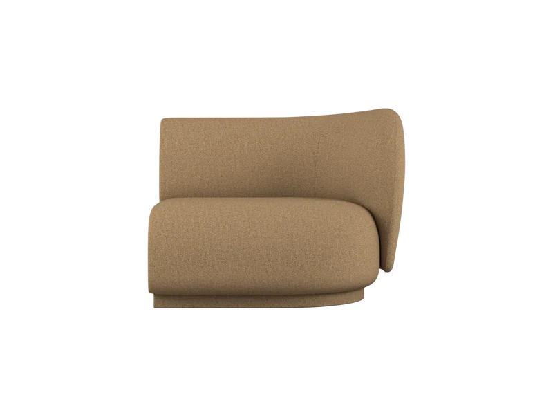 Rico Sofa Armrest Right - Raw Bouclé - Tan