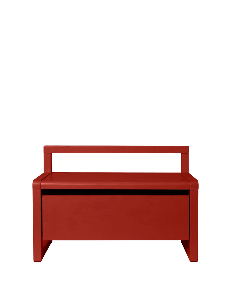 Little Architect Storage Bench - Poppy Red