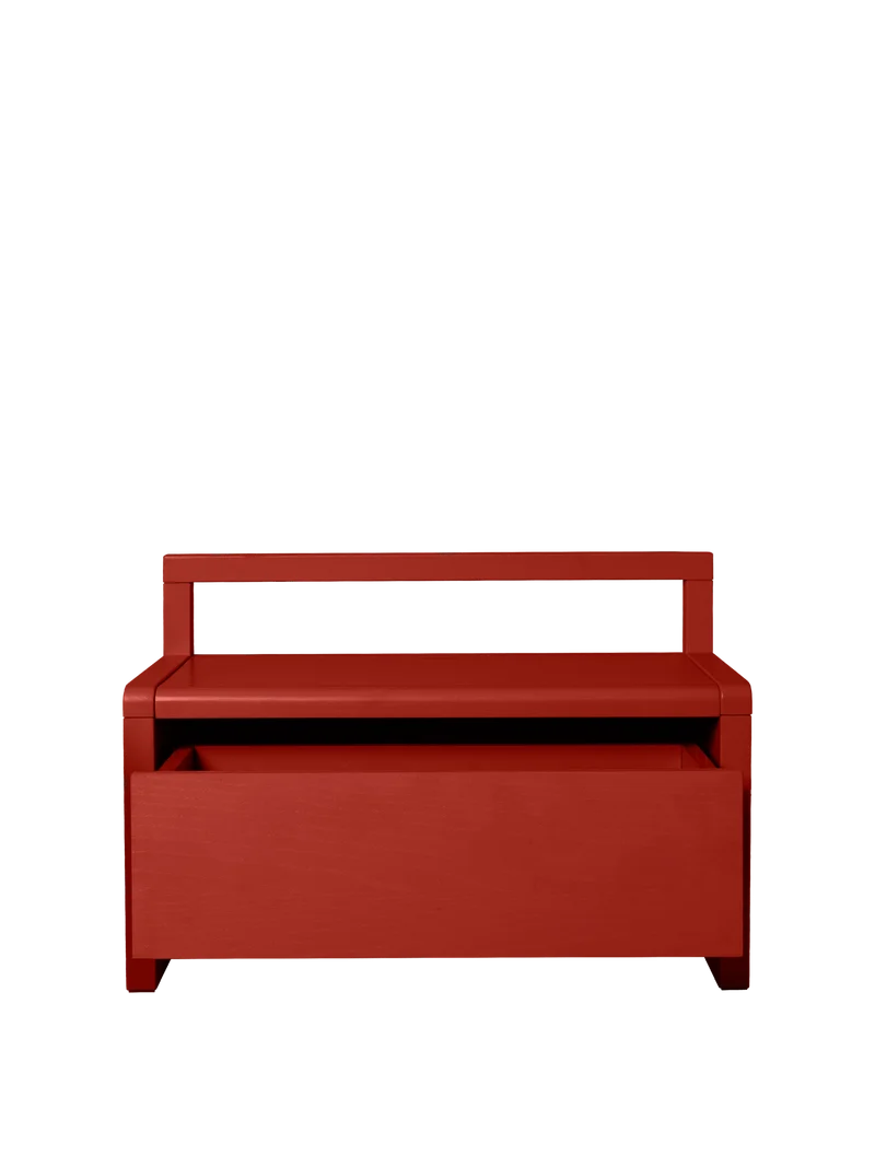 Little Architect Storage Bench - Poppy Red