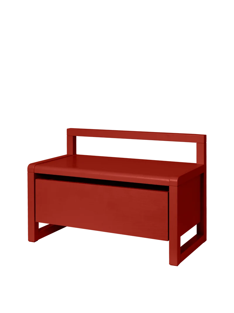 Little Architect Storage Bench - Poppy Red