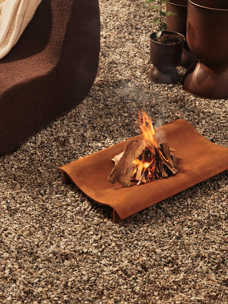 Solene Fire Pit - Rust