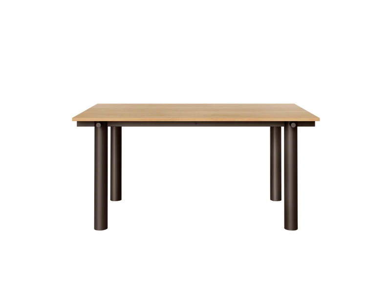 Atura Dining Table - Dark Chocolate/Natural Oak Veneer
