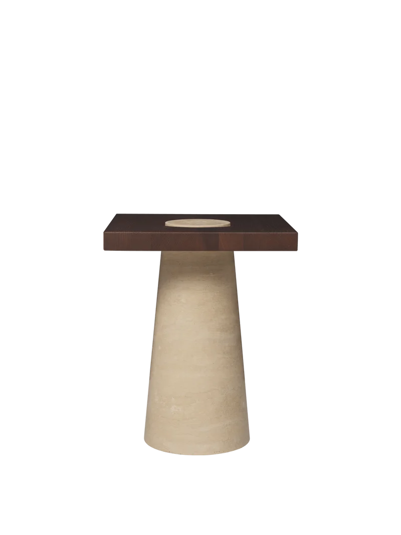 Grova Side Table - Travertine