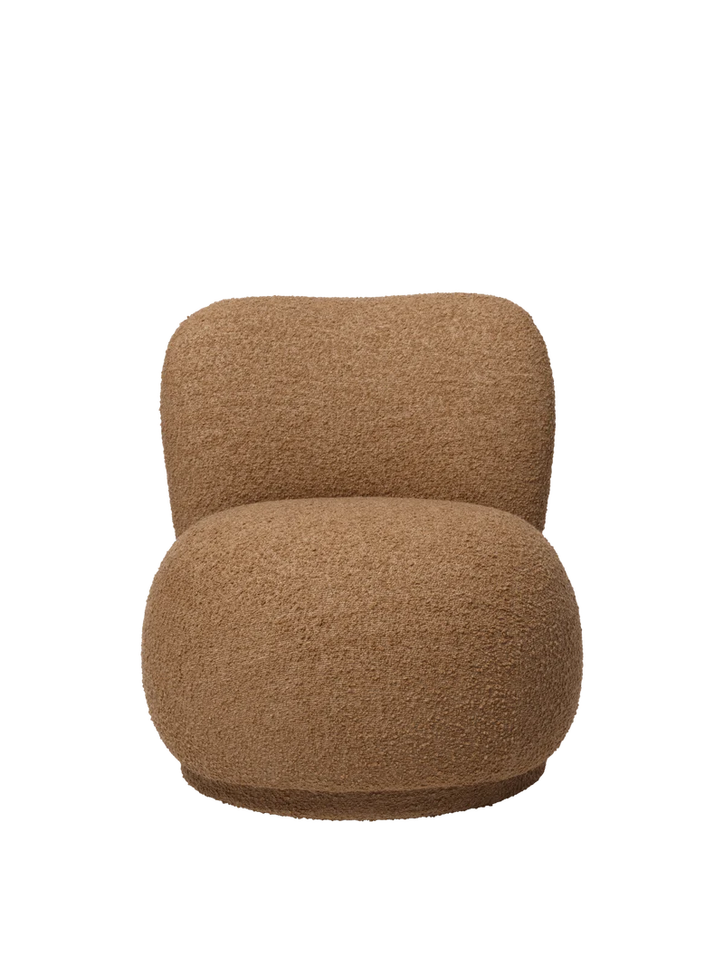 Rico Piccolo Lounge Chair - Raw Bouclé - Tan