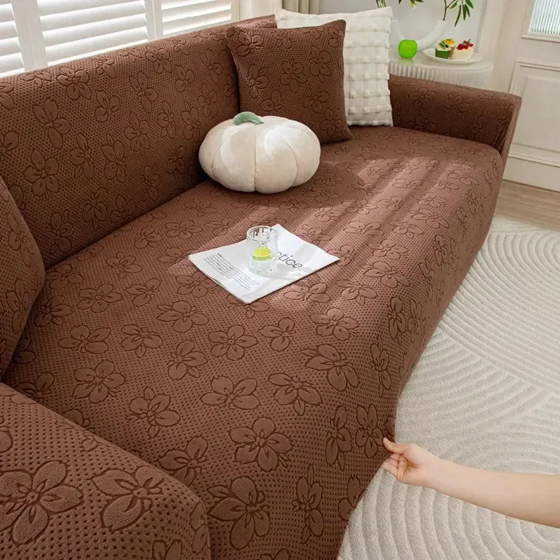 Housses de Canapé Jacquard Motif Fleur