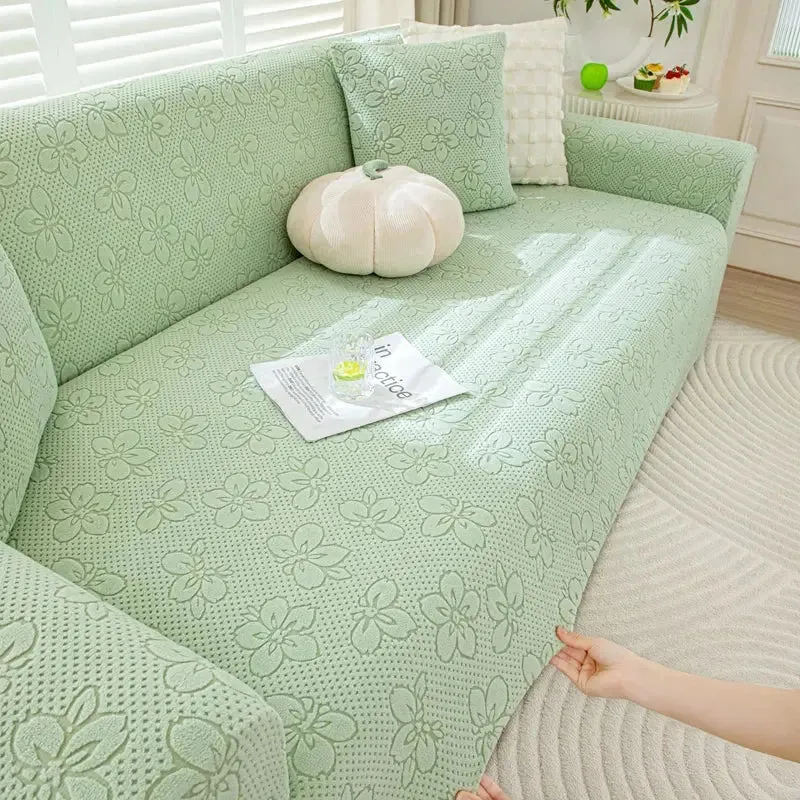 Housses de Canapé Jacquard Motif Fleur
