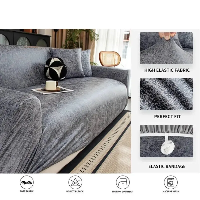 Housses de Canapé Effet Cuir Extensibles Imperméable