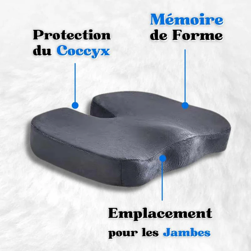 Coussin Coccyx mémoire de forme gris !